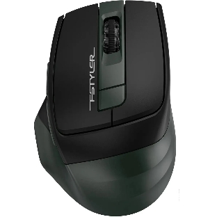 Мышь беспроводная A4Tech Fstyler FB35S темно-зеленый/черный, 2000 dpi, радиоканал, Bluetooth, USB, кнопки - 5