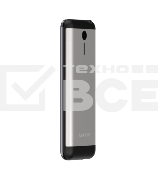 Мобильный телефон Maxvi X10i серебристый металлик