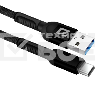 Кабель Defender F167, USB 2.0 (AM) - Type C, 1метр, 2.4А, нейлоновая оплетка, чёрный.