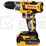 Дрель-шуруповерт Deko DKCD20FU-Li 063-4149, Аккумуляторная, 20В, Кейс, фото3