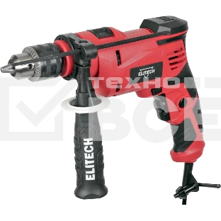 Дрель Elitech ДУ 060РЭ, 650 Вт, сетевая, ударная
