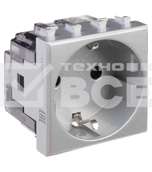 Розетка DKC Avanti 4404002 1-м 2 модуля, 