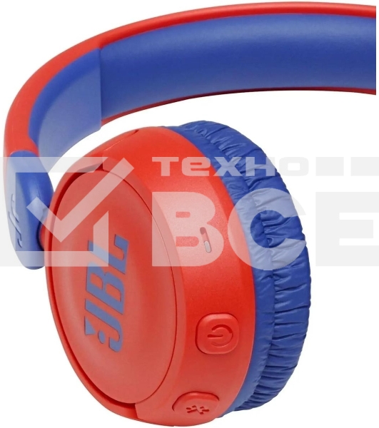 Наушники детские JBL JR 310BT (накладные), красный