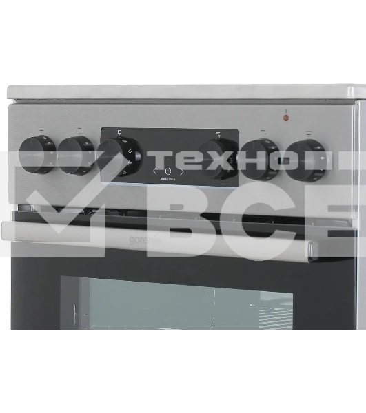 Плита электрическая Gorenje GEC5C40XAOT серебристый, конфорок 4 шт, духовка 70 л, 50 см x 85 см x 59.4 см