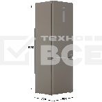 Холодильник Hotpoint HT 7201I BZ O3 бронзовый двухкамерный 239/83л морозилка снизу, No Frost, фото5