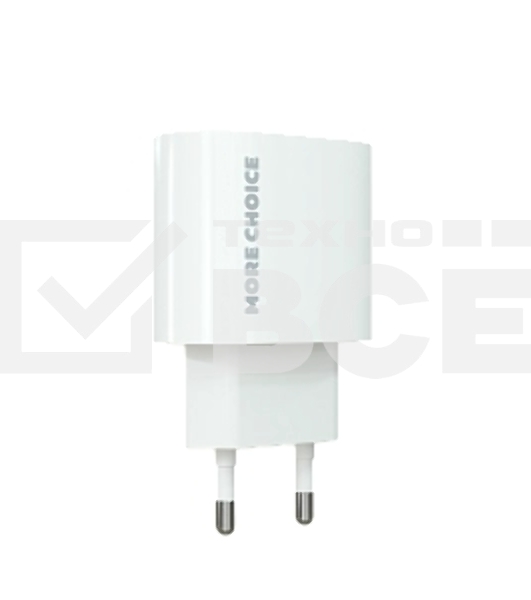 Сетевое зарядное устройство MORE CHOICE (4610196408830) NC65 белый