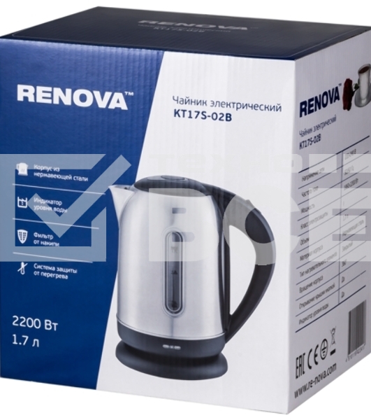 Чайник электрический Renova KT17S-02B