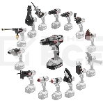 Дрель-шуруповерт аккумуляторная Интерскол ДА-10/18В аккум. патрон:быстрозажимной (кейс в комплекте) (755.2.1.47), фото2