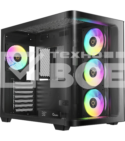 Компьютерный корпус Ocypus Iota C70 BK Curve ARGB Digital (Iota-C70-BKD400CD-GL)