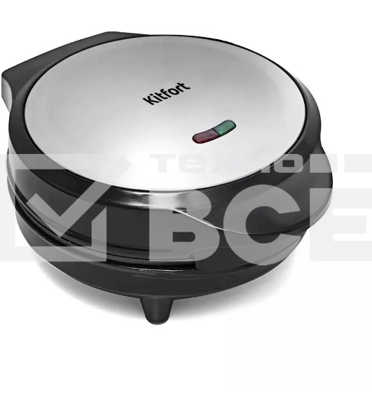 Вафельница Kitfort KT-1617 640Вт серебристый/черный