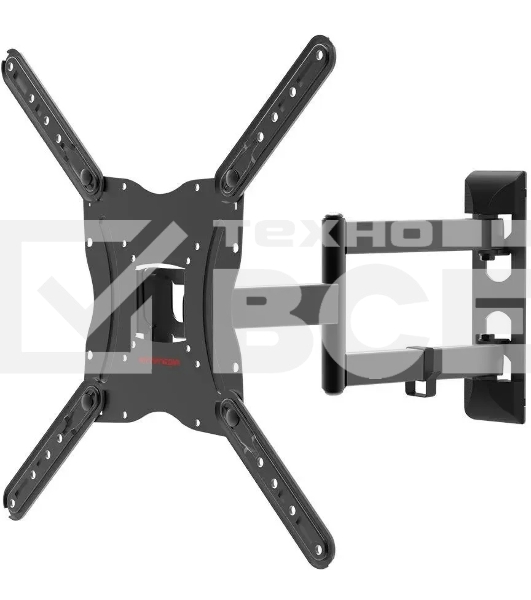 Кронштейн для телевизора Arm media LCD-404 new черный, 26'-55', max 30 кг, VESA 400x400 мм