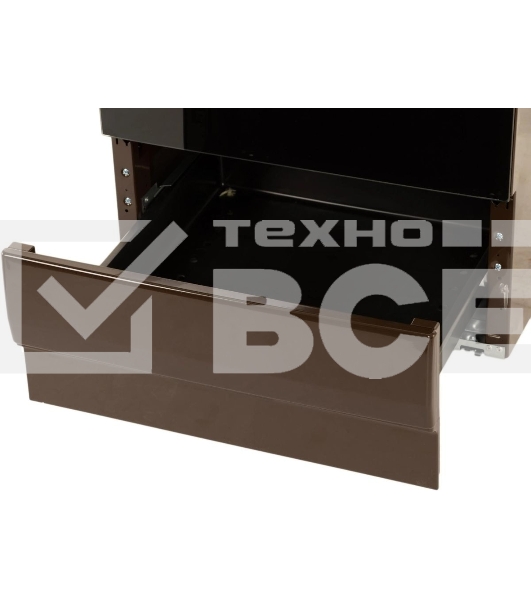 Плита электрическая Hansa FCEB53000 коричневый, конфорок 4 шт, духовка 69 л, 50 см x 85 см x 60 см