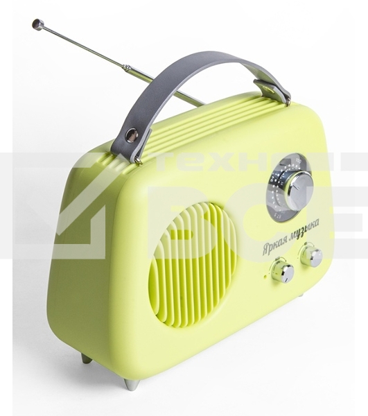 Радиоприемник СИГНАЛ БЗРП Fresh РП-343 зеленый, УКВ 87,5-108МГц, DC5В,акб,BT/USB/AUX 10125