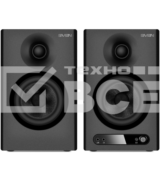 Акустическая система 2.0 АС SVEN MC-15, черный (60 Вт, Bluetooth, RCA, TRS, OPT, HDMI, AUX, вход наушников, пульт)