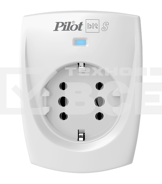 Сетевой фильтр ZIS PILOT BIT S, 1 розетка, 16А/3,5кВт, св.серый