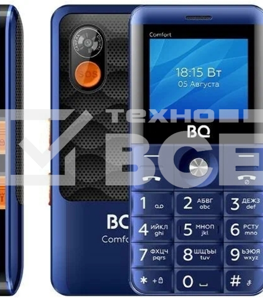 Мобильный телефон BQ 2006 Comfort синий/черный