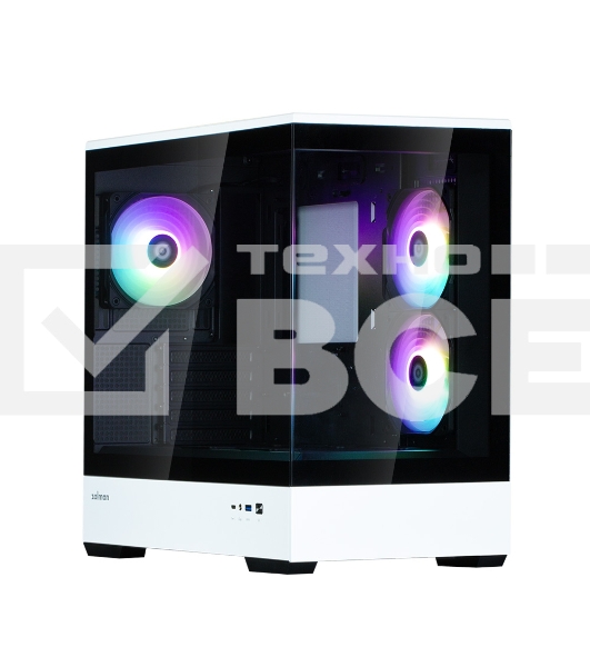 Компьютерный корпус ZALMAN P30 BW, MATX, BLACK/WHITE, WINDOW, 2x3.5