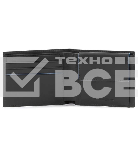 Кошелек мужской Piquadro Blue Square Revamp PU4188B2VR/N, натур.кожа, черный