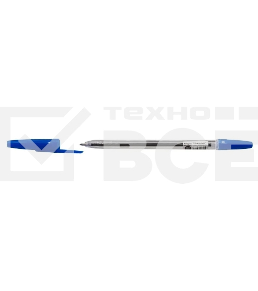 Ручка шариковая Silwerhof Basic прозрачный, d=0.7мм, синие чернила, сменный стержень, линия 0.5мм