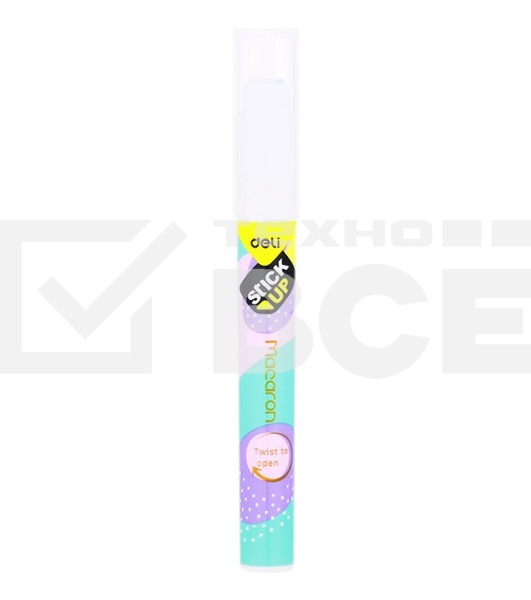 Клей-карандаш Deli EA23810 2.2гр/прозрачный дисплей картонный цветной Macaron