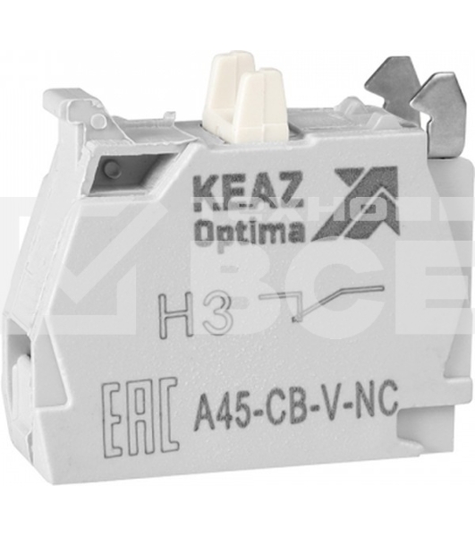 Контактный блок OptiSignal D22 A45-CB-V-NC 1НЗ винтовой зажим ZBE102