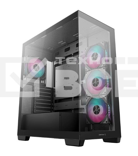 Корпус Deepcool CG580 4F черный без БП ATX 6x120mm 3x140mm 2xUSB3.0 audio bott PSU