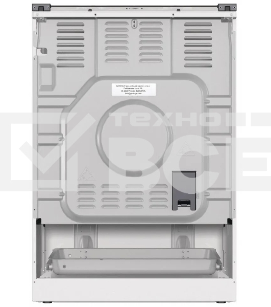 Газовая плита Gorenje GG6A11WF, белый, автоматический электроподжиг варочной поверхности и духовки, чугунные решетки