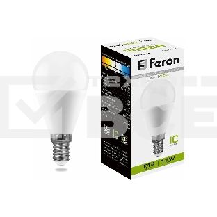 Лампа светодиодная FERON LB-750 (25947) 11W 230V E14 4000K