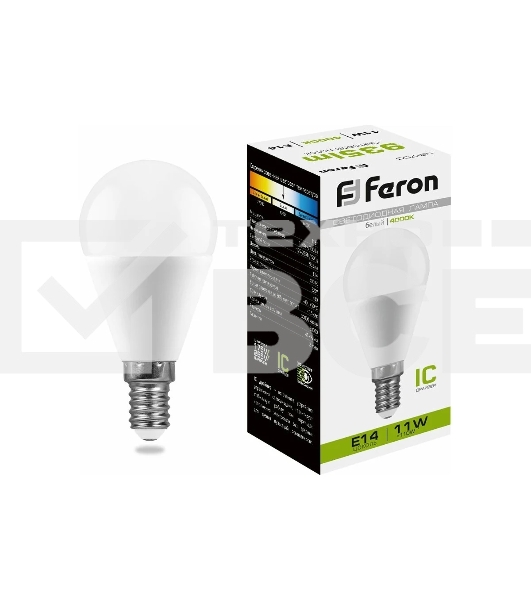 Лампа светодиодная FERON LB-750 (25947) 11W 230V E14 4000K