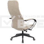 Кресло руководителя Бюрократ CH-608Fabric Light-21 песочный, крестовина пластик, фото15