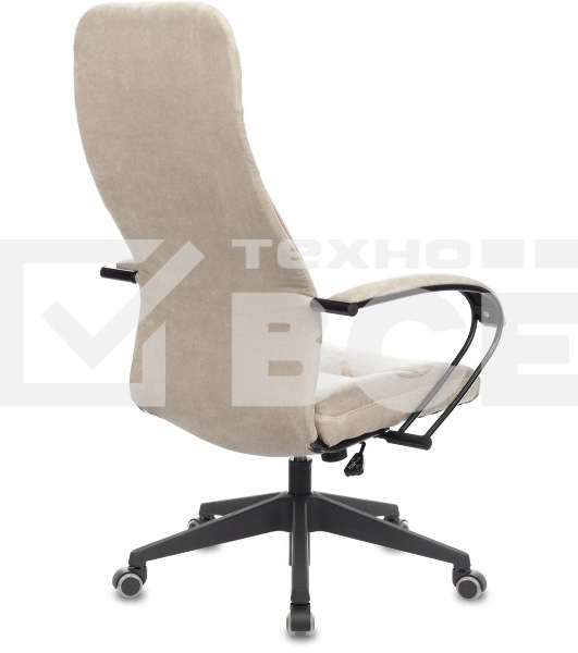 Кресло руководителя Бюрократ CH-608Fabric Light-21 песочный, крестовина пластик