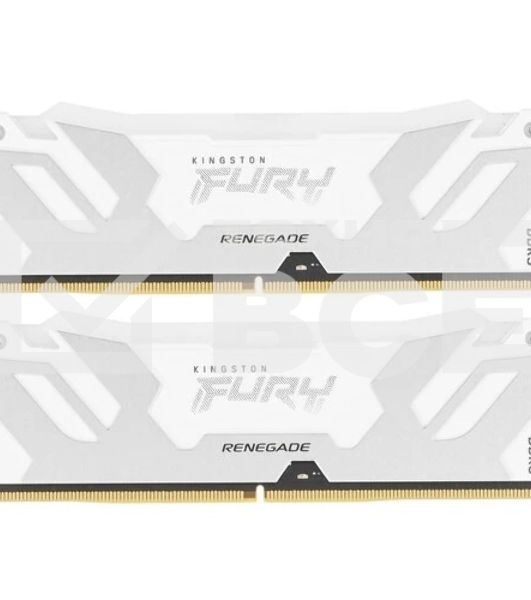 Оперативная память Kingston Fury Renegade, DDR5, 32GB (2x16GB), 6800MHz, CL36, с радиатором, RGB, белый