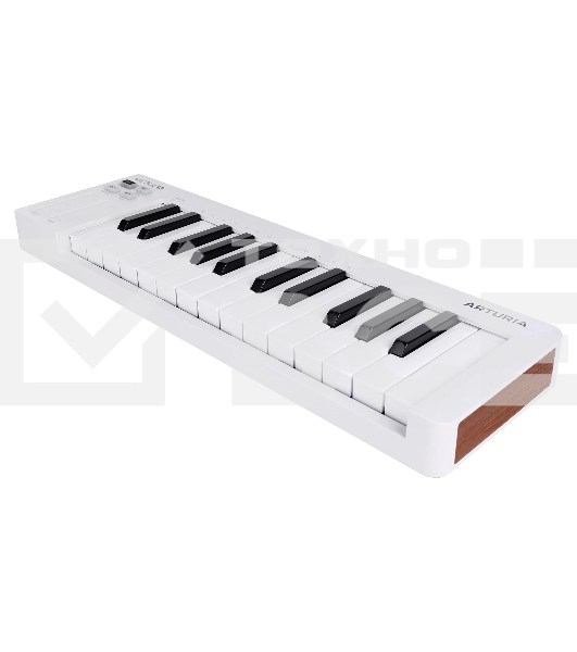 Клавиатура MIDI [231511] Arturia [MicroLab 3 White] 25 клавиш, чувствительных к скорости нажатия, сенсорные полосы pitch и modulation, режим игры аккордами, разъем для подключения педали, type-c, ПО: Analog Lab Intro, Ableton Live Lite. Цвет - белый.