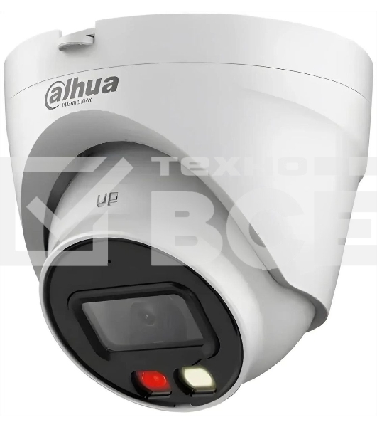 Уличная турельная IP-видеокамера DAHUA DH-IPC-HDW1439VP-A-IL-0360B Smart Dual Light 4Мп, 1/2.9” CMOS, объектив 3.6мм, ИК-подсветка до 30м, LED-подсветка до 20м, IP67, корпус: металл