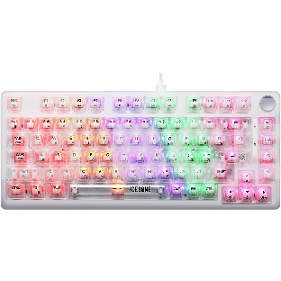 Механическая клавиатура Defender Icebone GK-354 RU,прозрач,81кн+FN,радуж,1.5м_1