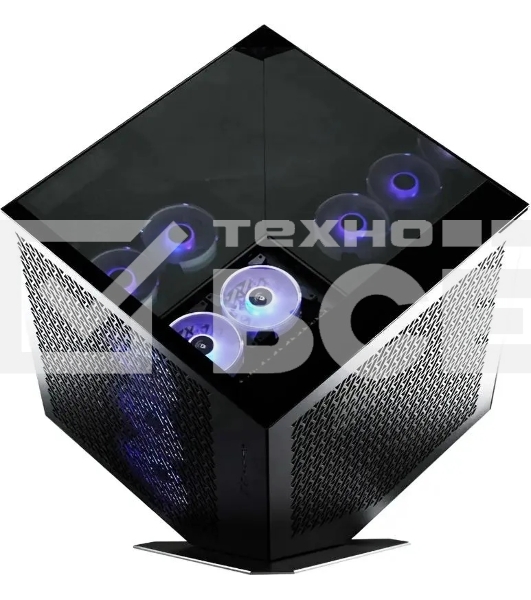 Компьютерный корпус Azza CUBE PLUS черный без БП ATX 6x120мм 2xUSB 3.0 1xUSB3.1 audio bott PSU