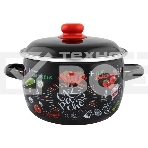 Кастрюля Appetite 1RC161M Gazpacho сферическая эмалированная 2 л, фото 1