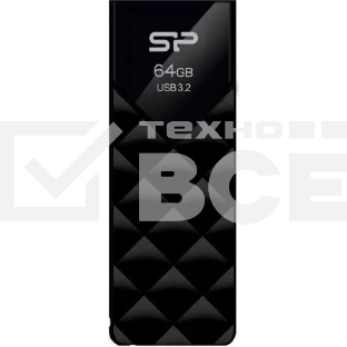 Флешка USB 64Gb Silicon Power Blaze B03, USB 3.2, черный