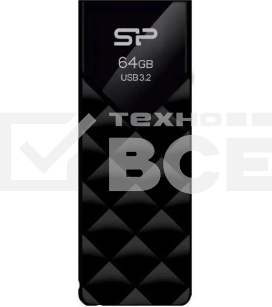 Флешка USB 64Gb Silicon Power Blaze B03, USB 3.2, черный
