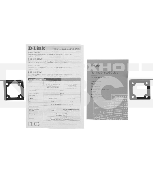 Коммутатор управляемый PoE L2 48 портов 10/100/1000 Мб/с, 4хSFP+, 370 Вт