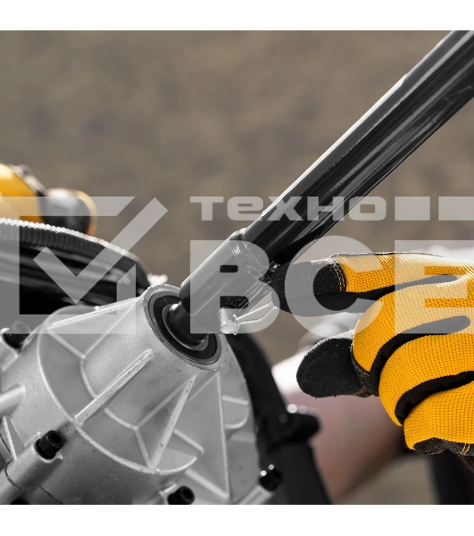 Шнек для грунта Denzel ER-80, диаметр 80 мм, длина 800 мм, соединение 20 мм, съемный нож