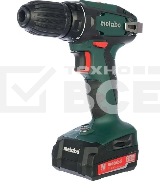 Дрель-шуруповерт Metabo BS 14.4 Li 602206540, Аккумуляторный, 14,4В, 2 АКБ, Кейс