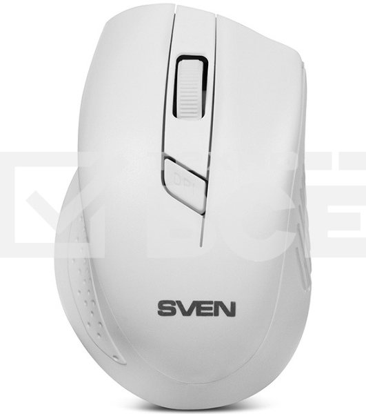 Мышь беспроводная SVEN RX-325 белый, 1000 dpi, радиоканал, USB, кнопки - 4