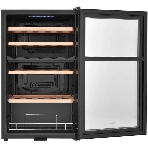 Винный шкаф ZÜGEL ZCWF331DB черный, 88 л, 2 отсека, 33 бут., фото2