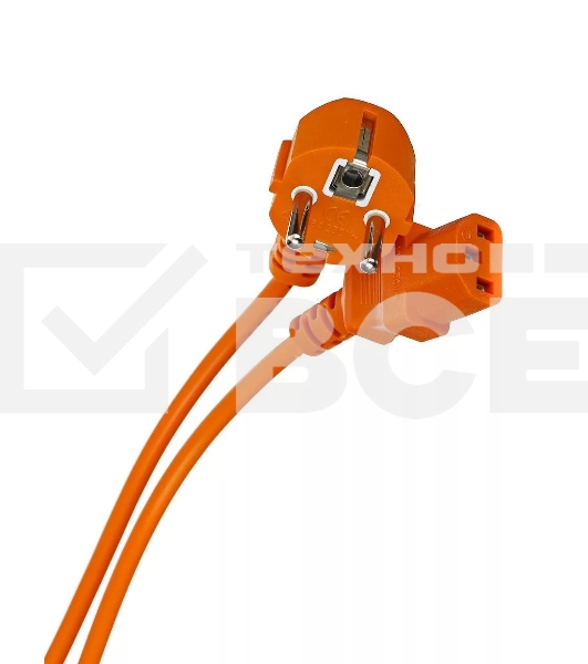 Кабель компьютер-розетка 220V (EURO) <VDE> 1,8м 3G0,75mm2 VCOM {CE021-O}, оранжевый