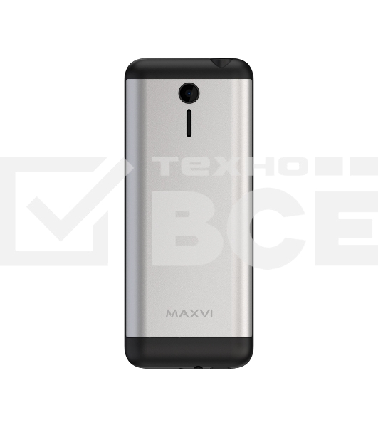 Мобильный телефон Maxvi X10i серебристый металлик