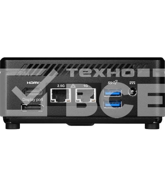 Неттоп MSI Cubi 5 12M-013RU i5 1235U (1.3) 16Gb SSD512Gb Iris Xe Windows 11 Professional 2.5xGbitEth+1xGbitEth WiFi BT 65W черный (9S6-B0A811-298)