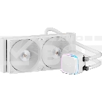 Система жидкостного охлаждения Ocypus Iota L24 WH ARGB White 280W/ All Intel/ AMD AM*/ Digital display / Screws, фото 1