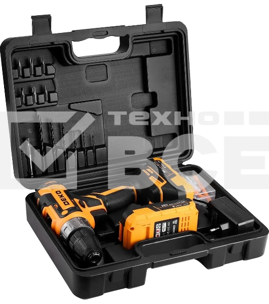 Дрель-шуруповерт Deko DKCD20FU-Li 063-4149, Аккумуляторная, 20В, Кейс