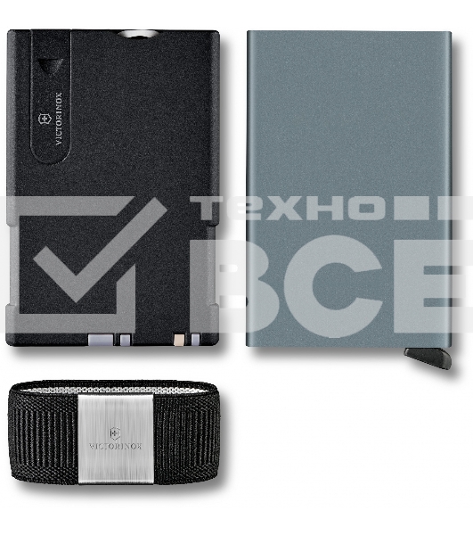 Швейцарская карта Victorinox Smart Card Wallet Sharp (0.7250.36) серый коробка подарочная